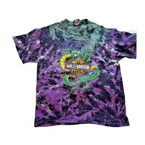 Vintage Harley Davidson Greg Irons Art Tee Shirt Single Stitch L Savannah GA